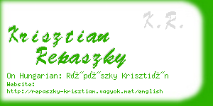 krisztian repaszky business card